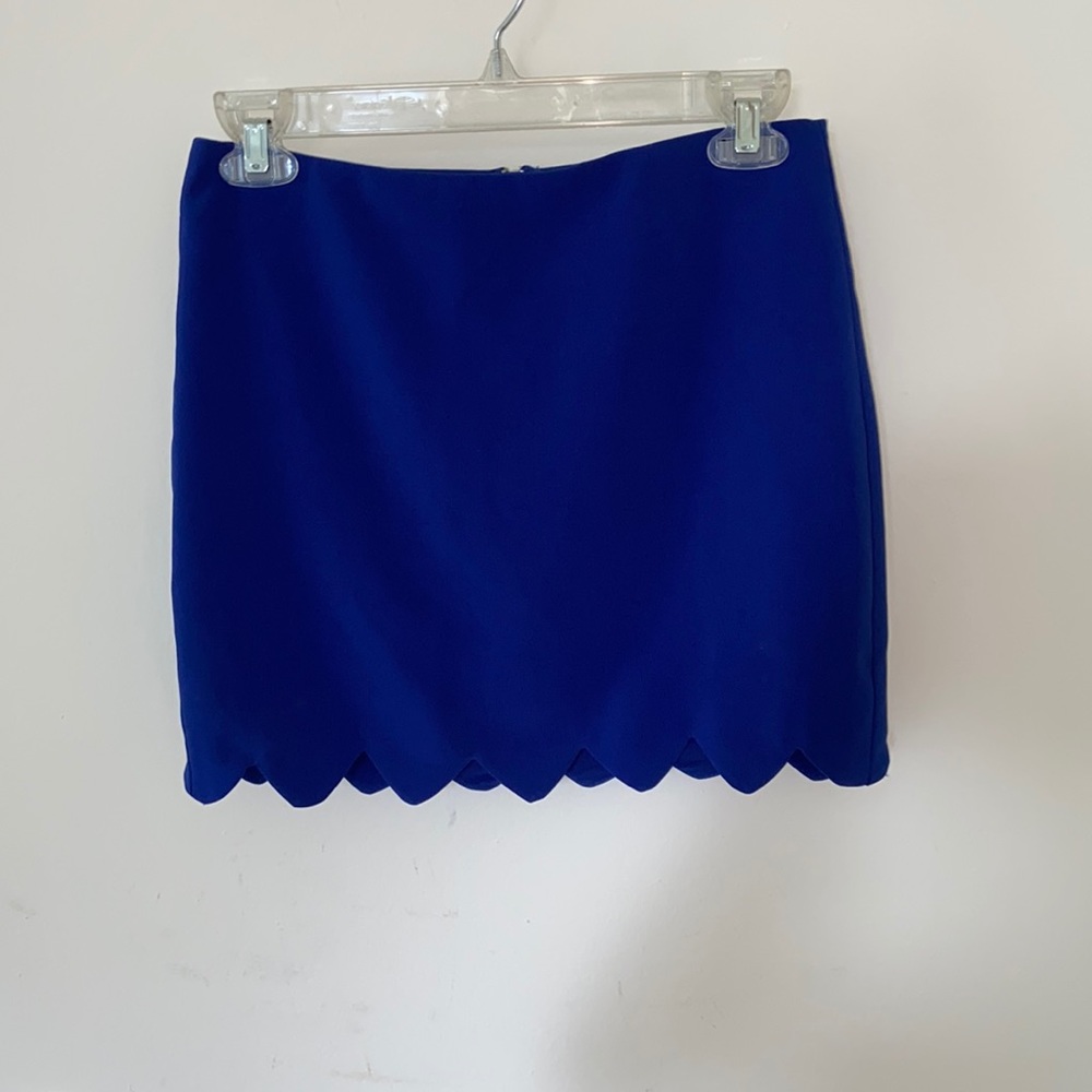 Blue mini skirt
